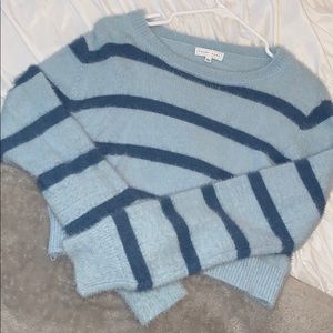 Blue fuzzy sweater